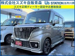 スズキ スペーシア 660 カスタム ハイブリッド XSターボ 4WD 両側電動ナビ 全周囲カメラ TV DVD 保証3年