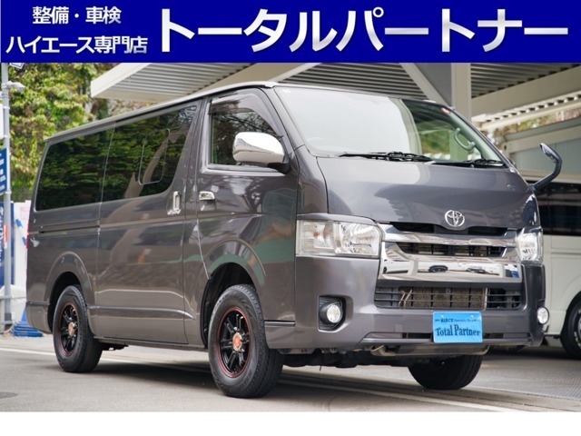 4WD/ディーゼルターボ/3.000cc/4型/社外LEDヘッドライト/社外LEDフォグランプ/社外LEDポジションランプ/サイドスライドガラス/社外15インチAW/バンタイヤ195/80R/15/