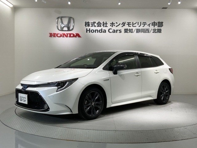全国納車可 第三者機関証明書付 1年保証 ナビ Rカメラ BTオーディオ ドラレコ ETC LEDライト フォグライト 横滑り防止装備のトヨタ・カローラツーリング ハイブリッドダブルバイビー入庫！