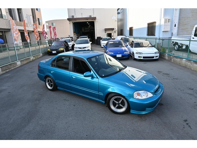 5速載替公認　EG6純正タヒチアングリーンパール　ワーク/エクイップ15インチAW　Dampersマフラー　シブく決まった1台！！