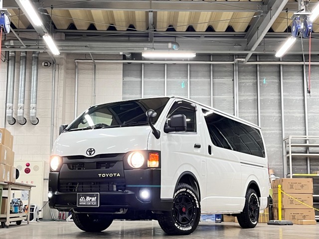 【4WD/軽油/両側パワスラ】丸目フェイス WEDSマッドヴァンス07新品AW モンスタ新品タイヤ リーガルフェンダー TOYOTAロゴ マッドブラック塗装 純正ナビ 全方位カメラ 障害物センサー ETC 100V電源 USB フロアマット