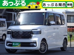 ホンダ N-BOX カスタム 660 ターボ 両側パワスラ　クルコン　革巻きハンドル