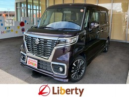 スズキ スペーシア 660 カスタム ハイブリッド XS ナビ ETC 両側電動スライドドア 純正アルミ