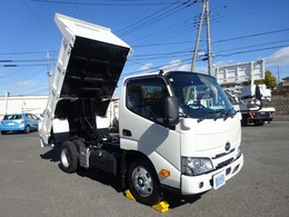 日野自動車 デュトロ 土砂ダンプ 3t積載 新明和 強化3方開 角底 標準幅 10尺 全低床 4ナンバー