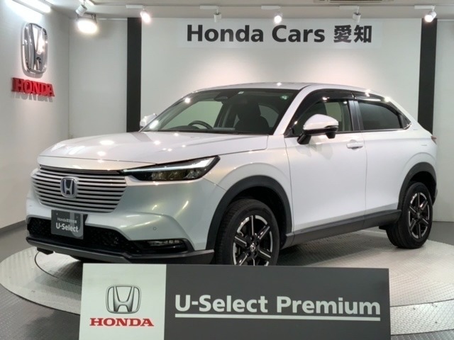 全国納車可 第三者機関証明書付 Honda SENSING 2年保証 純正ナビ フルセグ Rカメラ BTオ-ディオ ETC LEDライト VSA クルコン アルミ装備のヴェゼル e:HEV X入庫！