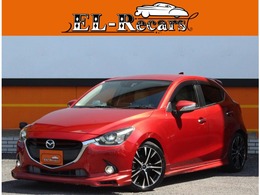 マツダ デミオ 1.3 13S Lパッケージ AutoExeエアロ＆マフラー・RS-R車高調・白