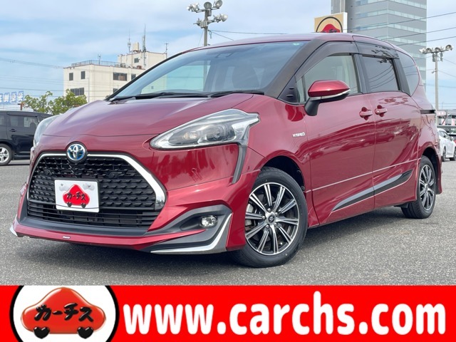 平成30年式シエンタハイブリッドGクエロが入庫しました♪セーフティセンス搭載車♪そのほかモデリスタエアロパーツやフルセグ対応8インチダイヤトーンサウンドナビなどが付いたトヨタのハイブリッドカーです♪