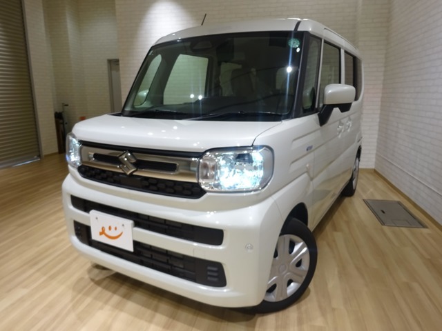スペーシア X セーフティプラスパッケージ 4WD デュアルセンサーブレーキサポートII LEDヘッドライト 両側パワースライドドア スリムサーキュレーター パーソナルテーブル ロールサンシェード