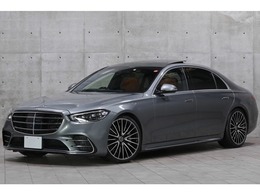 メルセデス・ベンツ Sクラス S500 4マチック ロング AMGライン (ISG搭載モデル) 4WD リアコンフォートP 茶革シート AR-HUD 21AW