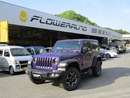 ジープ ラングラー ルビコン 4WD F/S/Bカメラ　黒レザーシート