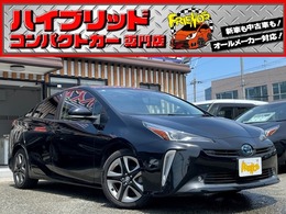トヨタ プリウス 1.8 S ツーリングセレクション 後期/衝突軽減/17AW/9型ナビTV/黒革/保証