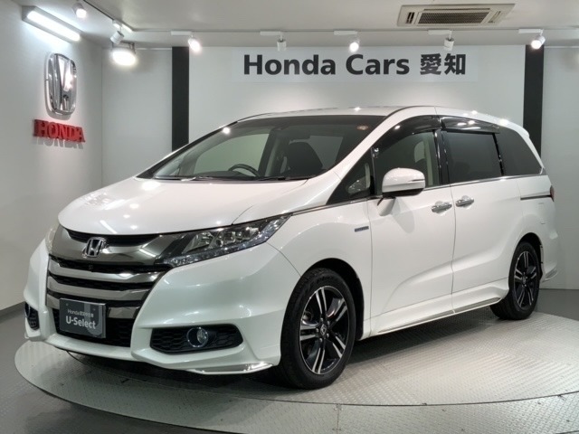 全国納車可 第三者機関証明書付 1年保証 ワンオ-ナ- 純正ナビ TV Rカメラ マルチビュ- BTオ-ディオ DVD ETC LEDライト 両側電動ドア装備のオデッセイHV アブソルートホンダセンシングアドバンスドパッケージ入庫！