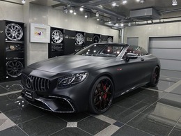 メルセデスAMG Sクラスカブリオレ S63 4マチックプラス 4WD マットブラックラッピング WALD22inch AW