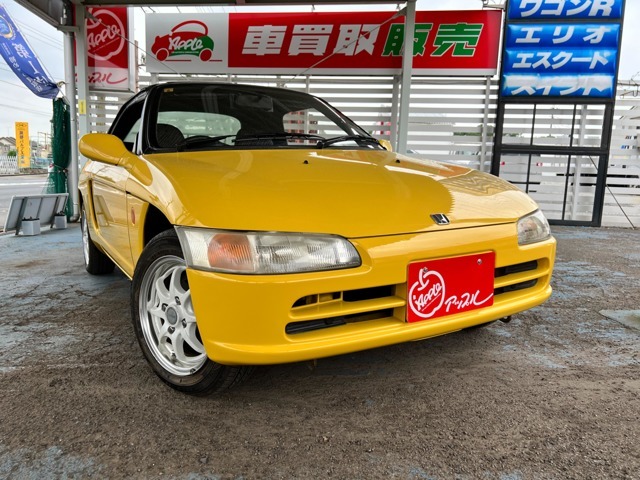 稀少なビートが入庫いたしました！当社ユーザー様より入庫！　幌の状態も良好です。修復歴ございますが軽度レベルになります。80645キロ時メーター交換、現メーター406キロ合計81051キロ！記録簿有
