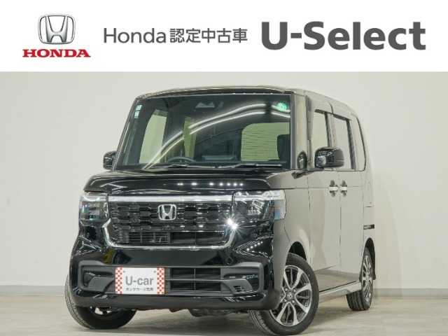 N-BOX カスタム入荷いたしました、お気軽にお問い合わせください。当社ではお客様の、安心・快適なカーライフの為にご契約前に現車の確認をお願いしております。