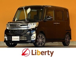 ダイハツ タント 660 カスタム RS トップエディションSA 4WD 衝突軽減B 純正ナビ Bカメラ 革巻きステア