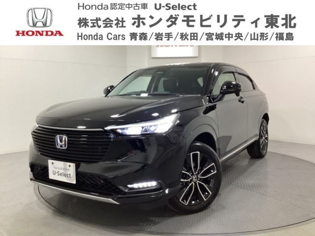 人気のホンダSUVブラックパールのヴェゼルハイブリッド！ワンオーナー2年保証付！安全運転支援機能ホンダセンシングや2.0ETC搭載！フルセグTVやBluetooth対応メモリーナビを装着しております！
