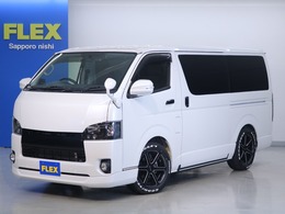 トヨタ レジアスエース 3.0 スーパーGL ダークプライム ロングボディ ディーゼルターボ 4WD 中古車　ローダウン　ボンネットナビ　ETC