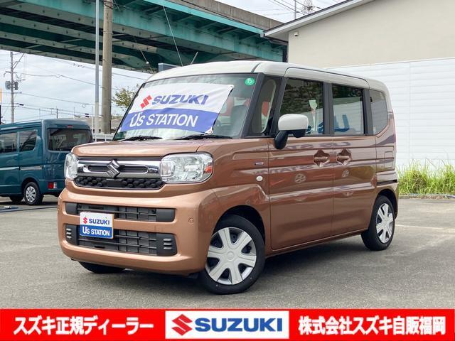 【令和6年式】トニーブラウン・ベージュ2トーン。タント・N-BOXをお探しの方！「後退時ブレーキサポート・後方誤発進抑制機能」装着！前も後ろも安心の【スペーシアHYBRID X】はいかがですか？