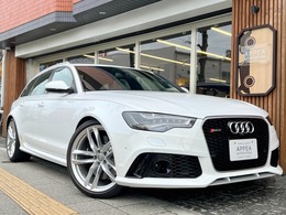 アウディ RS6アバント 4.0 4WD 1オーナー 左H 白本革S OPパノラマSR/B＆O