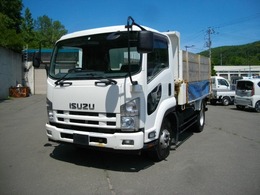 いすゞ フォワード 4tダンプ　最大積載355kg　MT車　ETC 後輪ダブル　木製あおり　新明和