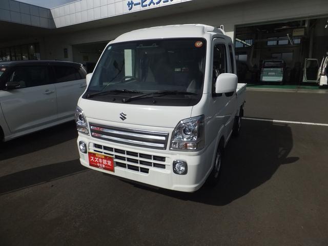 令和7年式　スーパーキャリイ　X　入荷。色はホワイト 衝突被害軽減ブレーキ　4WD　4AT　AC　PS　PW　キーレス