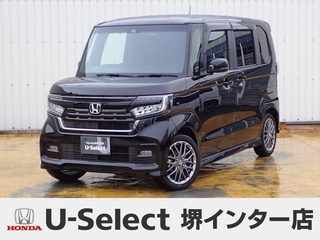 R4年式ホンダセンシング付きN-BOXカスタム入荷しました！ターボ車！純正ナビ　フルセグ　Rカメラ　ETC　ドラレコ　両側PSD　電子パーキング　シートヒーター　衝突軽減ブレーキ