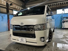 トヨタ ハイエースバン 2.0 スーパーGL ダークプライムII ロングボディ ワンオーナー車　RAYS18インチAW　禁煙車