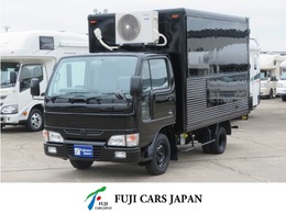 日産 アトラス 8ナンバ-販売車 移動アパレル 移動店舗 家庭用エアコン 商品棚 ハンガ-ラック 照明