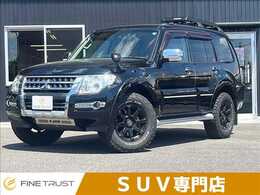 三菱 パジェロ 3.2 ロング エクシード ディーゼルターボ 4WD ディスプレイオーディオ　ブラウン革シート