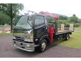 三菱ふそう ファイター 4t　3段クレーン付き セルフローダー