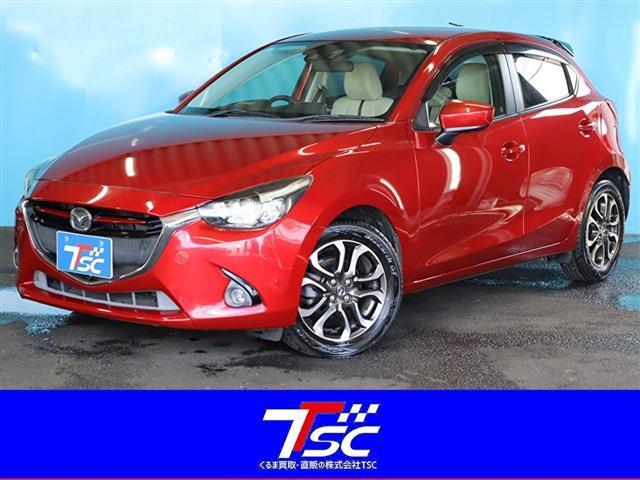 中古車販売TSC蘇我インター店です！マツダ【デミオ XDツーリングLパッケージ セーフティPKG 禁煙車 ヨコハマタイヤ8部山 フルセグ/CD・DVD再生 リアスポ オートクルーズ バックカメラ】