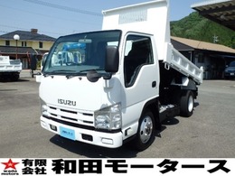 いすゞ エルフ 3.0 強化ダンプ フルフラットロー ディーゼルターボ 4WD 2t　4WD　全低床強化ダンプ