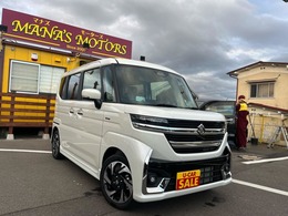 スズキ スペーシア 660 カスタム ハイブリッド XSターボ 4WD メーカー保証付　4WD　インテリジェントル