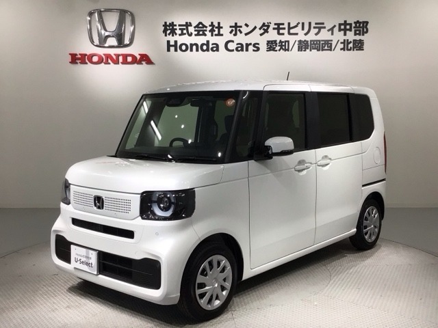 全国納車可 第三者機関証明書付 H SENSING 新車保証 試乗車 ナビLXU-242NBi TV Rカメラ CD録音 BTオ-ディオ DVD シ-トヒ-タ-装備のN-BOX ベースグレード入庫！