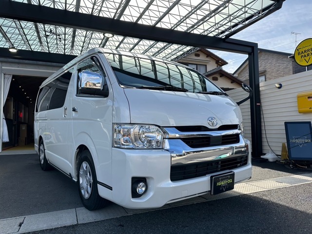 滋賀県のHIACE＆CARAVAN専門店「BARREL　PARX」です。主に8人乗りや7人乗りを制作し、リーズナブルな価格でバン登録（1・4・2）ナンバーから乗用登録（3・5）ナンバーへ構造変更し販売させて頂いております。