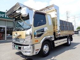 三菱ふそう ファイター ダンプ　2.8t積　240馬力　総輪メッキ　H30 240馬力　ターボ車　電動コボレーン　ベッ