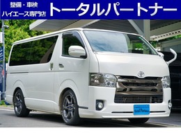 トヨタ ハイエースバン 3.0 スーパーGL  ダークプライム ロングボディ ディーゼルターボ ESSEX17AW/玄武ローダウンキット/ナビ/