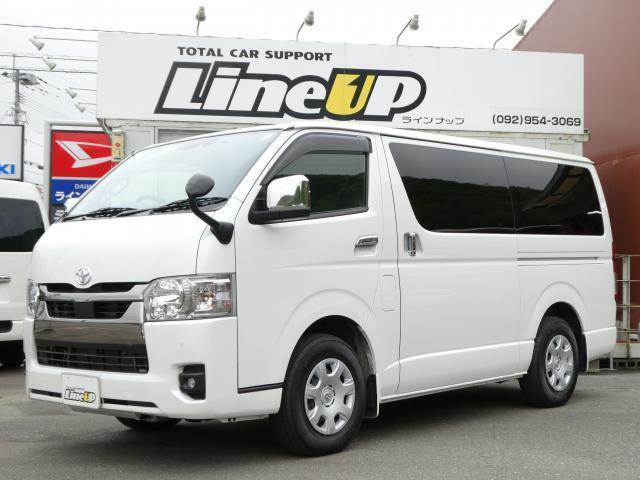 福岡のハイエース専門店ラインナップです！販売以外にも車検・修理・保険・板金塗装・ロードサービスなどお車に関することはなんでもお気軽にお問い合わせください！