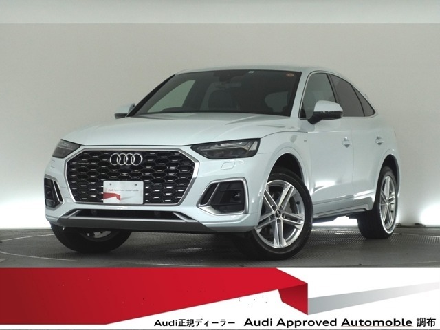 AUDIの特徴シングルフレームグリルは力強さとエレガントな雰囲気を醸し出します。
