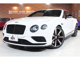 ベントレー コンチネンタルGTコンバーチブル V8 S 4WD 正規ディーラー車　黒赤レザーシート　赤幌