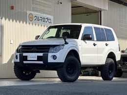 三菱 パジェロ 3.0 ロング GR 4WD リフトアップ ブラックアウト 新品MTタイヤ