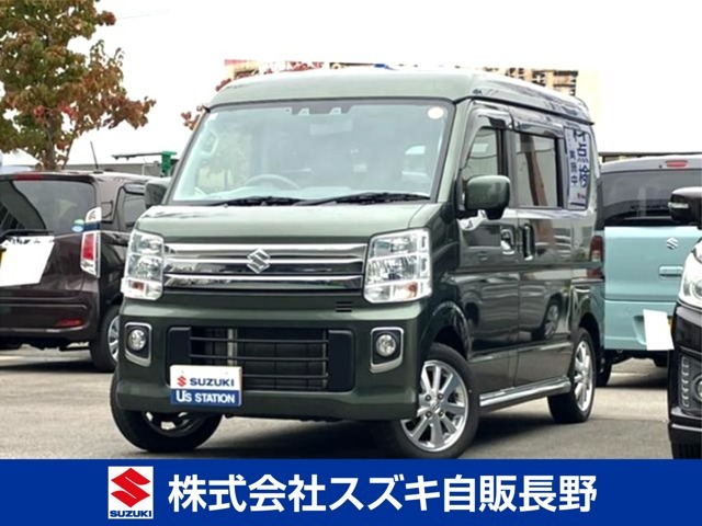 フルタイム4WD　4AT　ターボのエブリイワゴンが入荷しました！ナビ・バックカメラ・ETC搭載車！仕事に、趣味に、さまざまにご活用いただけます！