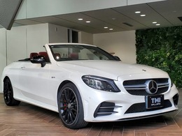 メルセデスAMG Cクラスカブリオレ C43 4マチック 4WD 後期モデル 赤革 紺幌 ワンオーナー