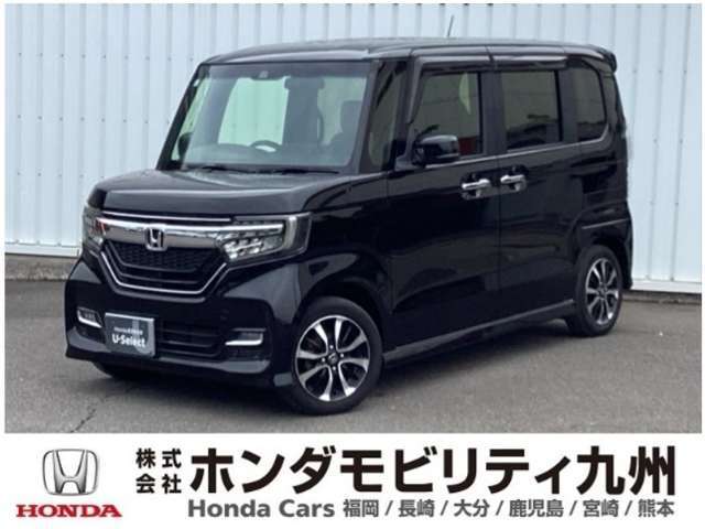 N-BOX カスタムG・Lホンダセンシングです。ホンダセンシングを標準装備したこの車両は、パワースライドドアや、フォグライト、LEDヘッドライト等、充実装備です。