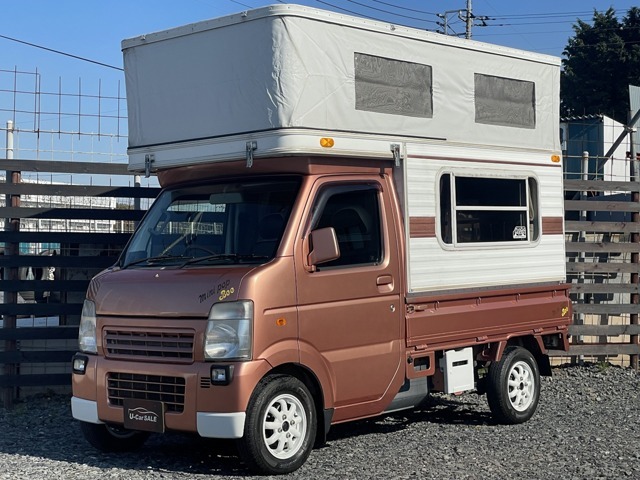 ミスティック製ミニポップビー　軽キャンピングカー　ポップアップ　1オーナー　乗車定員4名就寝目安4名　　サブバッテリー　走行充電　給排水シンク　ルーフベント　12V100V電源　地デジ　ナビ　ETC