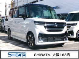 スズキ スペーシア 660 カスタム ハイブリッド XSターボ 2トーンルーフ　スズキ保証付　デュアルセ