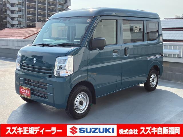 ＜令和6年式＞　デニムブルーメタリック。ハイゼット・アクティをお探しの方！低燃費と力強い走りを兼ね備えた貨物車【エブリイ PAリミテッド】はいかがですか？