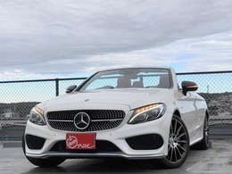 メルセデスAMG Cクラスカブリオレ C43 4マチック 4WD 買取直販 禁煙 D記録簿7枚 赤幌 赤革