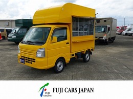 スズキ キャリイ 8ナンバ-加工車 キッチンカー 移動販売車 給排水200Lタンク3槽シンク換気扇 ドラレコ